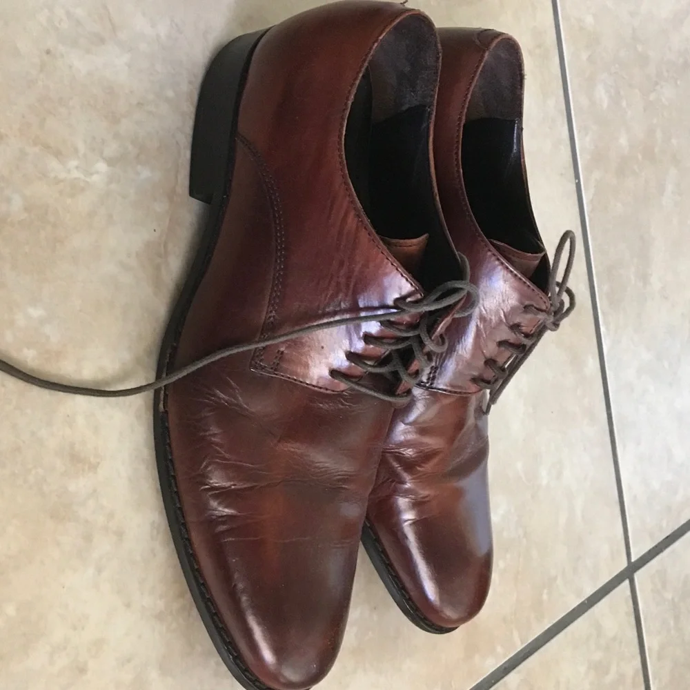 Cole Haan Brown Leather Derby Shoes
